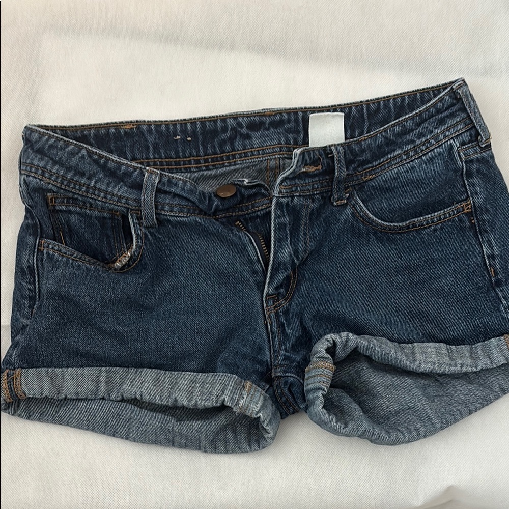 H&M Blue Jean Shorts Casual Cut-Off Style